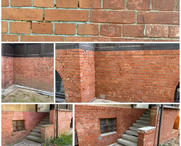 Hydropiaskowanie cegły – realizacja 1