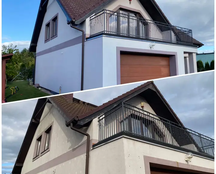 Mycie dachu, kostki brukowej i elewacji – realizacja 6